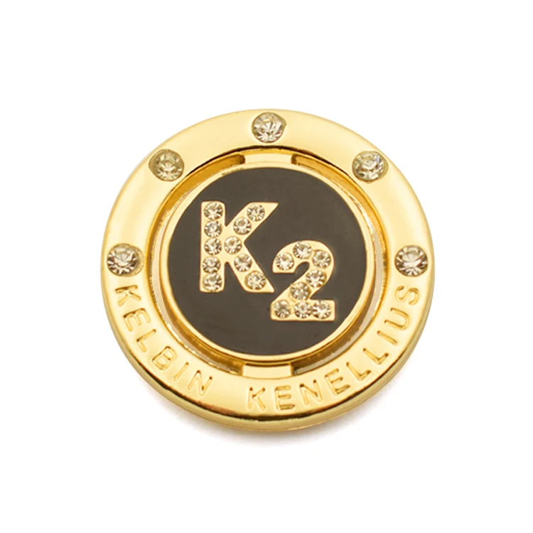 Custom designer handbag metal logo tags for handbags