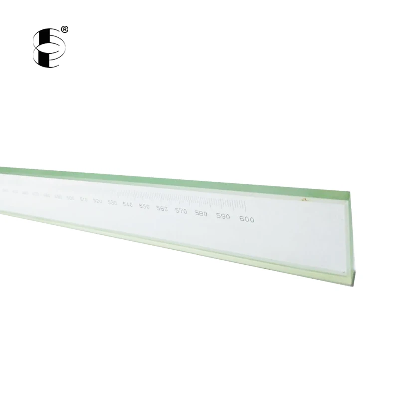 China Good Quality Glasses Optical HCL01-1000 High Transparent Measuring Rulers for Machine Vision Lens