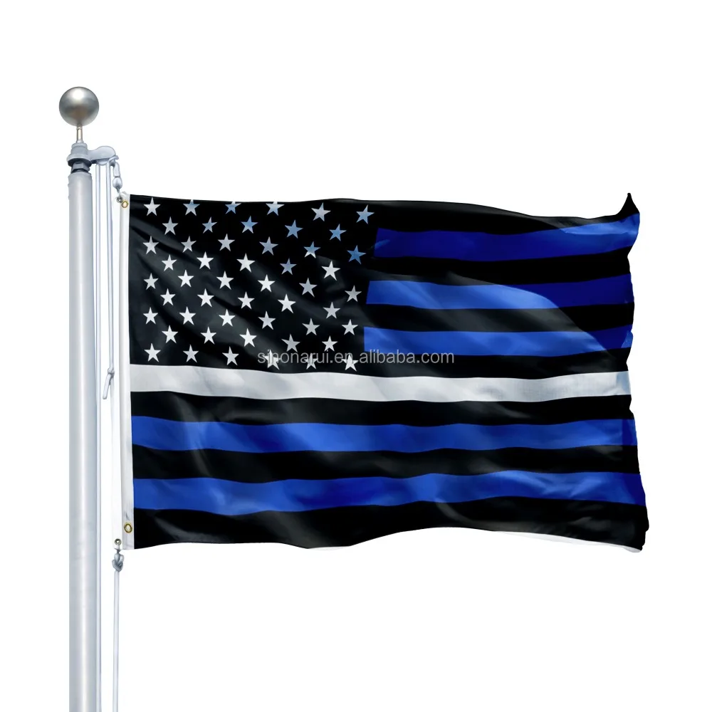 Wholesales Best Selling Products custom flags 3x5 Foot Thin White Line USA Flag