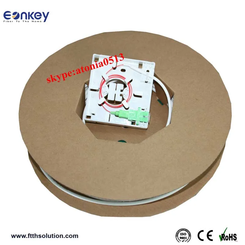 ABS IP55 Indoor 2-Port Fiber optic junction box Fiber Optic Wall Face Plate Outlet terminal box