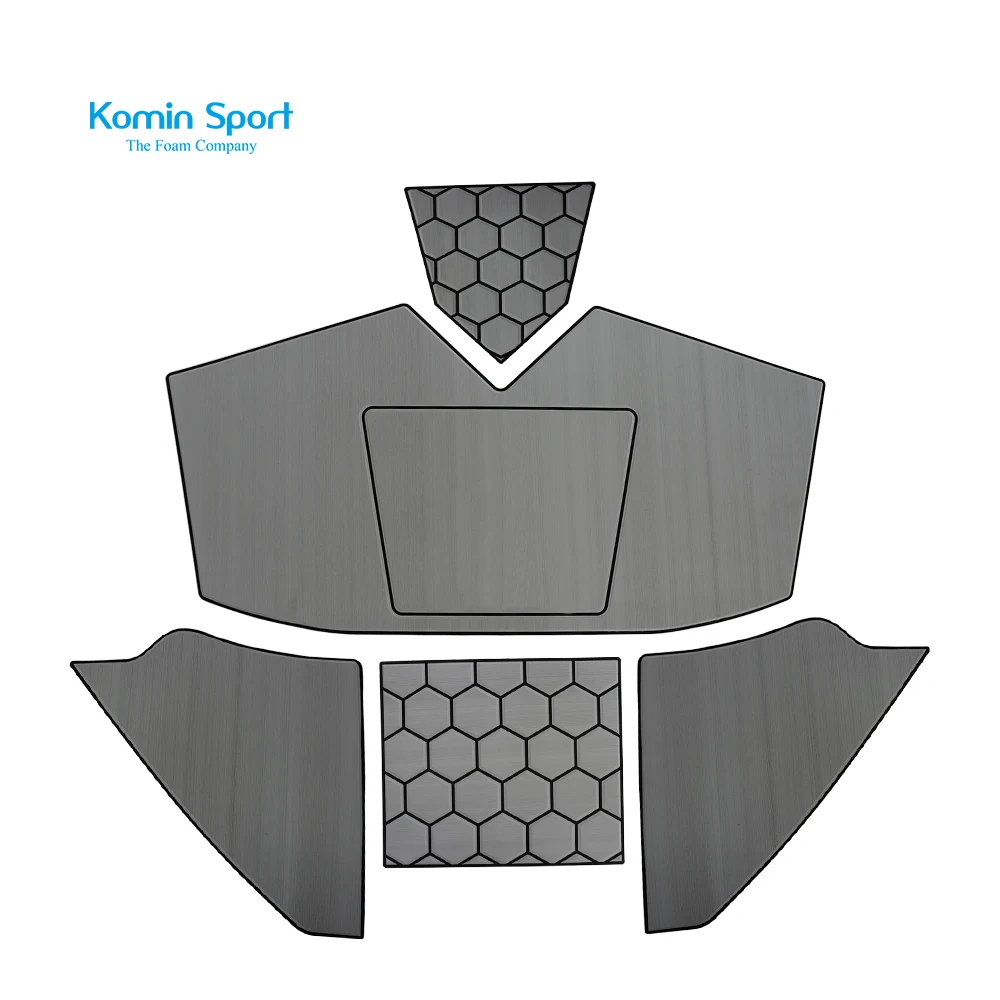 Komin Sport EVA Foam Faux Teak Decking Sheet Boat Yacht Marine Flooring with Self Adhesion