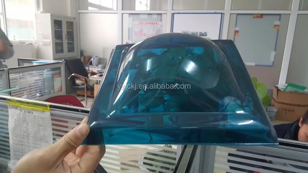 Bayer/ GE clear polycarbonate pyramid dome for skylight/ roofing/ pc dome skylight