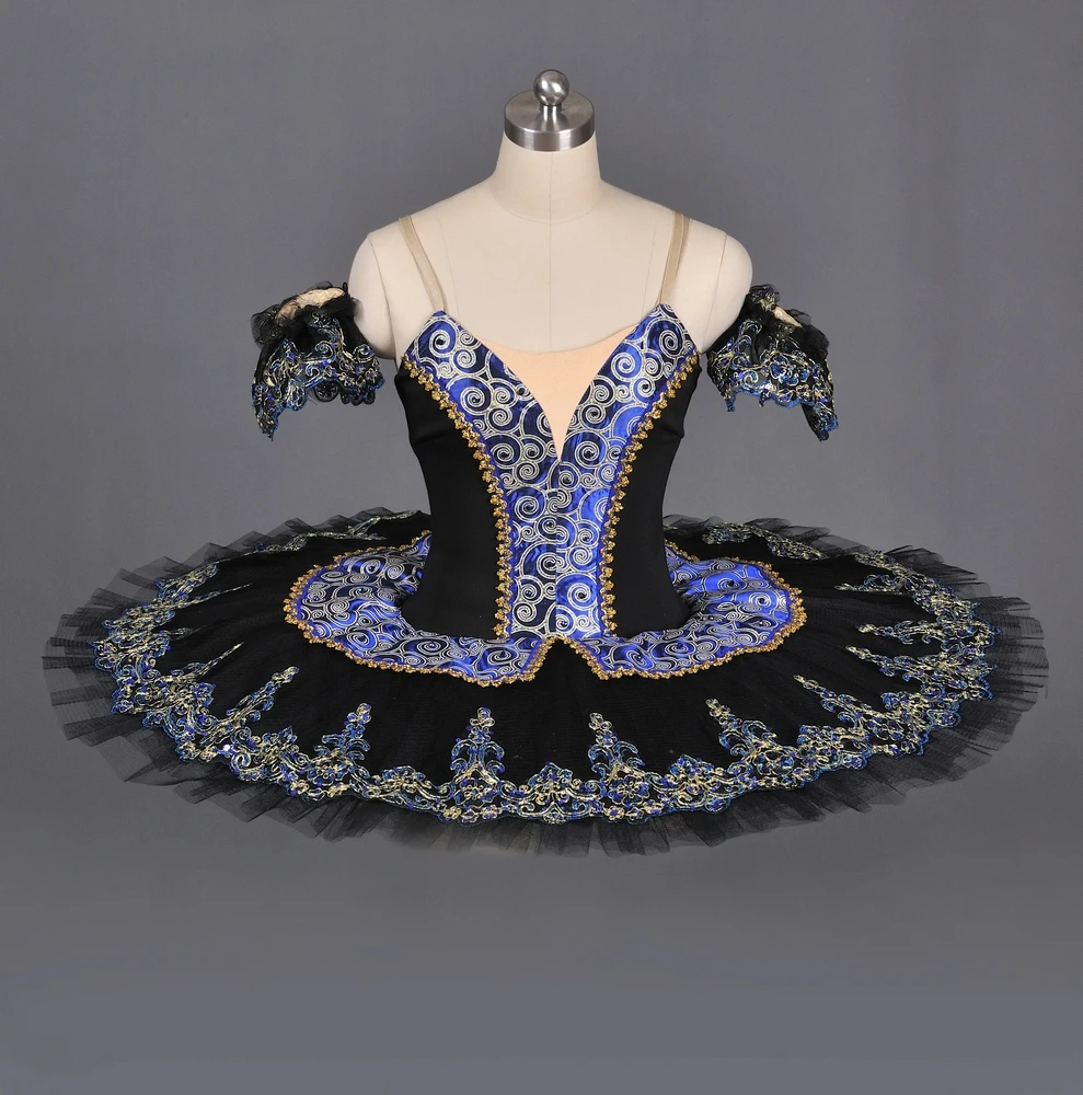 Professional Girls Stage Performance Ballet Dance Costumes Black Swan Tutu