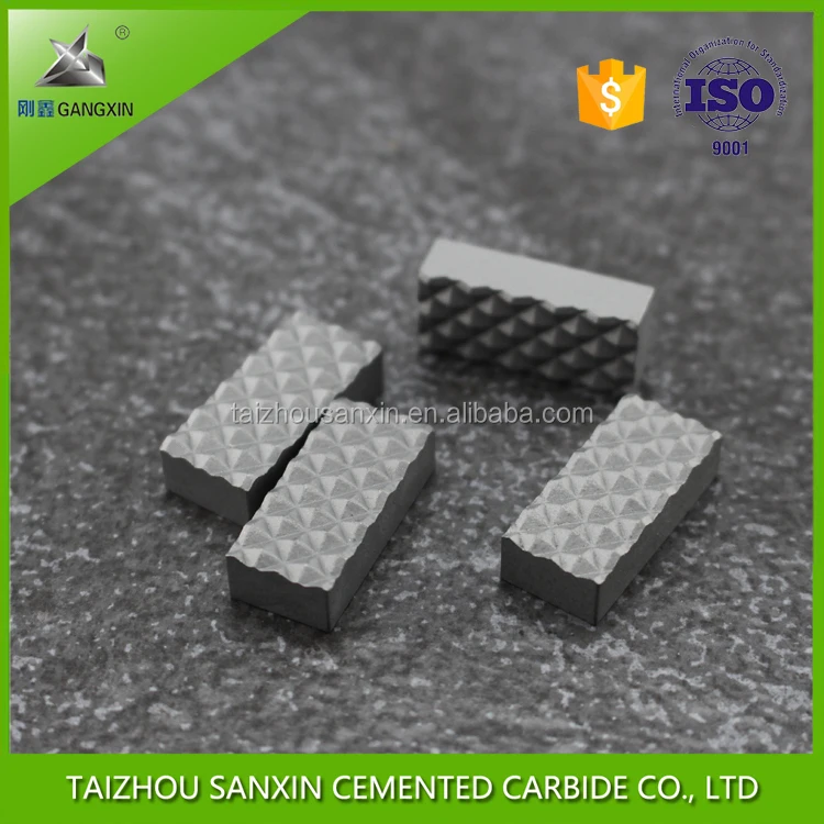 YG6 YG8 Grade for mining and diamond drilling cemented tungsten carbide gripper inserts/tips for chuck jaw sanxin