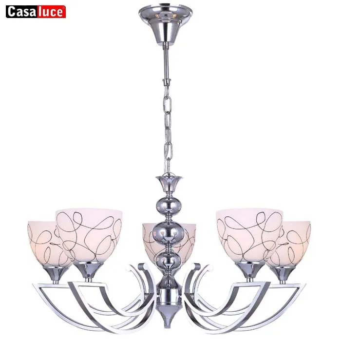 E14 socket new design modern chandelier industrial pendant lamp loft with 3% glass spare parts