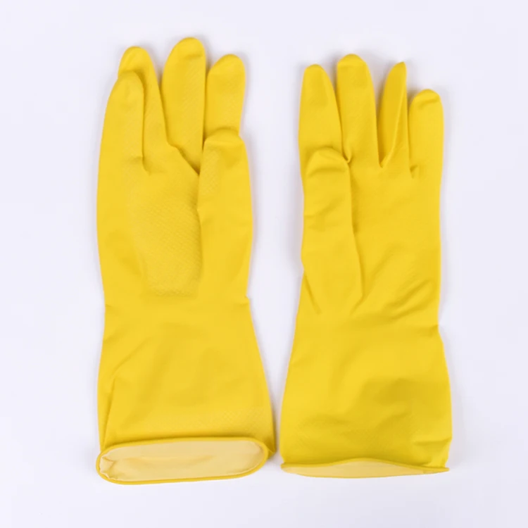 Household Cleaning Latex Gloves Silicone Dishwashing Gloves Kitchen Rubber Latex Gloves
