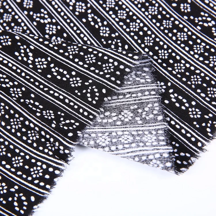 3024 rayon visecose crepe fabric 100% printed rayon   weaving rayon fabric crinkle fabric