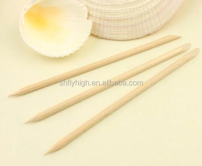 Nail Art Wood Orange nail Stick Sticks Cuticle Pusher