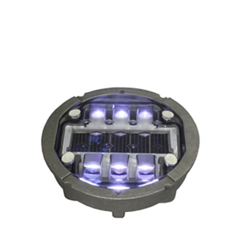 Burial Type Aluminum Alloy Waterproof IP68 Solar Powered (Charging) LED Cat Eye (Road Stud / Pavement Marker) MS-140