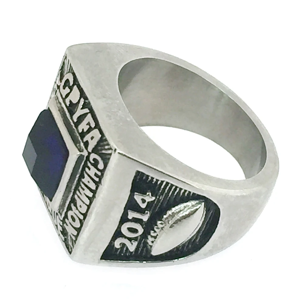 Eco-Friendly Men Ring Jewelry, Blue Stone SS925 Ring