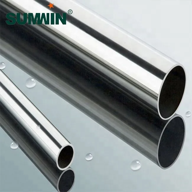 foshan manufacturer high quality 316 Stainless steel round tube  for bus decoration