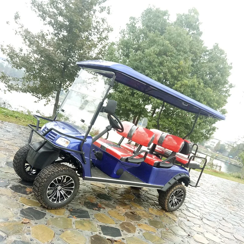 gasoline powered 300cc engine 6 passenger off-road lift golf cart