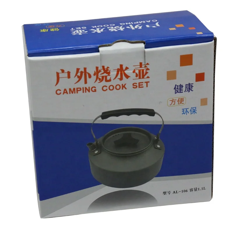 Good Quality Outdoor 1.1L aluminum camping kettle