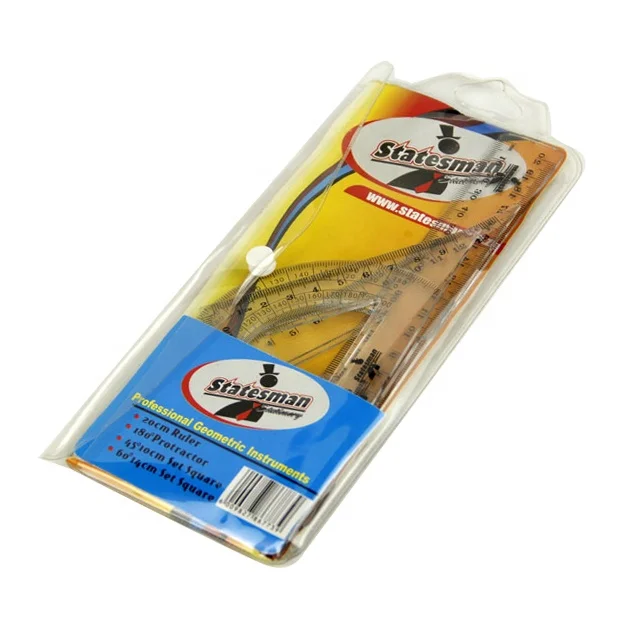 Набор геометрических линейки пластиковая математика