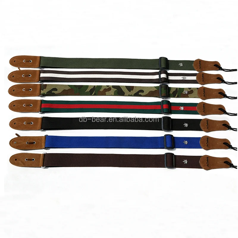 
packaging genuine leather electric bass guitar straps 