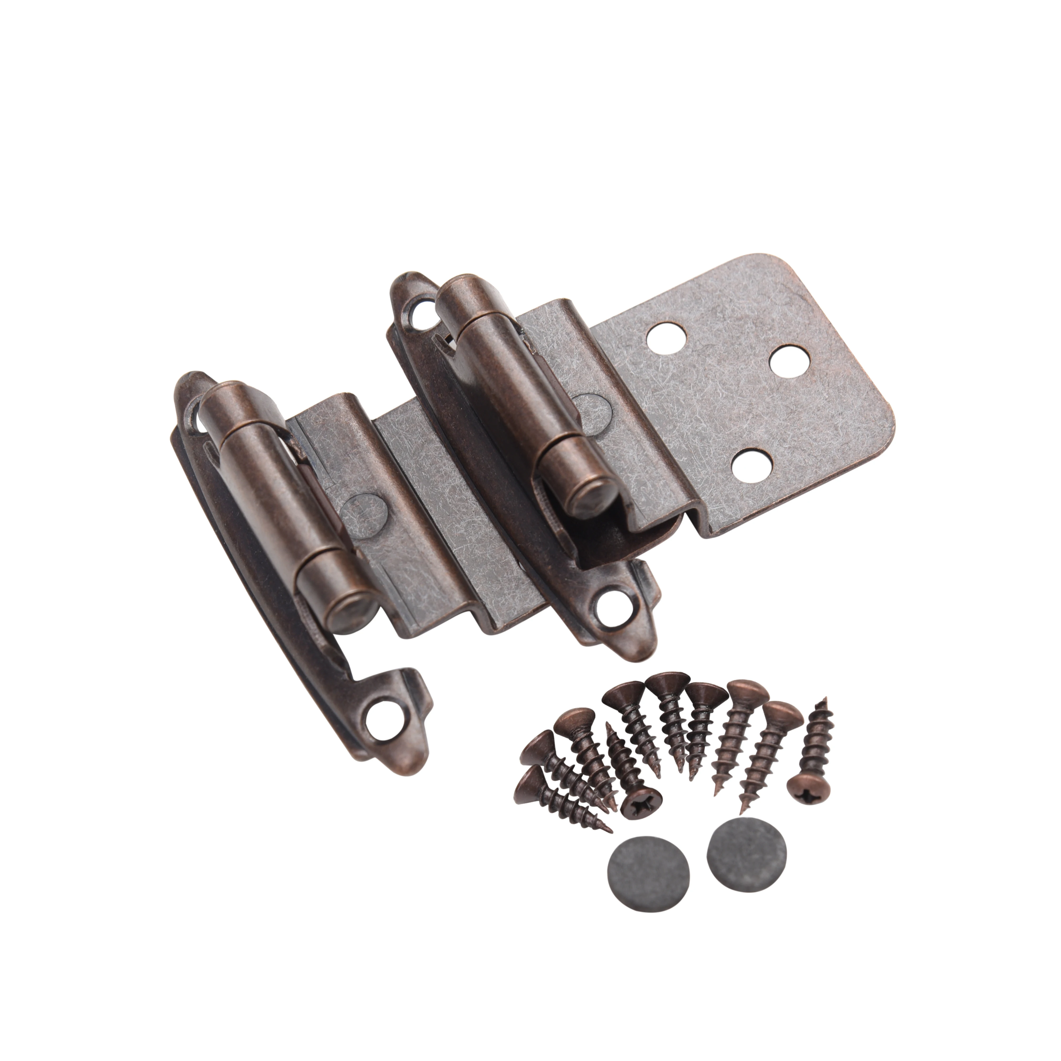 Rhetech Inset/Offset Kitchen Cabinet Door Hinges 3/8in Face Mount Concealed Self Soft Close Furniture Cupboard Cabinet Hinges