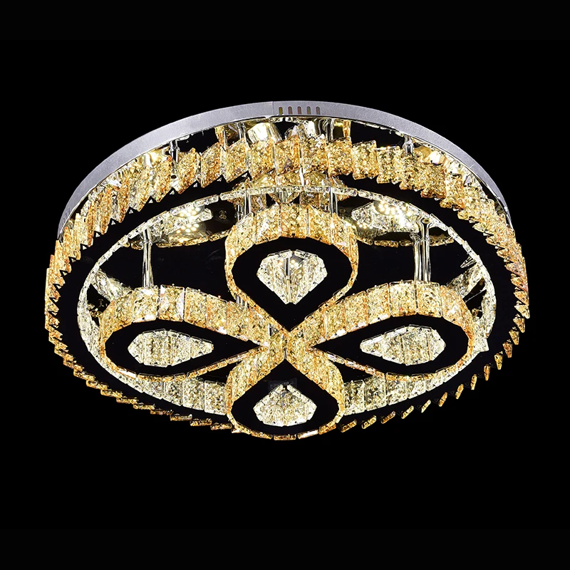Hot sale at factory price LED stainless steel crystal ceiling light LED ceiling light LED home bedroom living room ceiling light