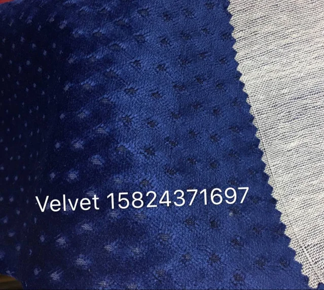 manufactory high quality velvet with beauful design for textile