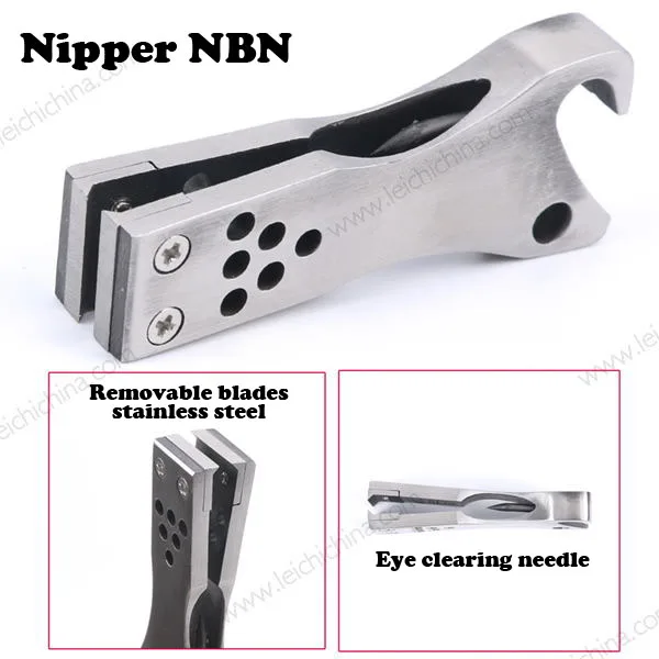 Fly Fishing Tools Line Nipper with Removable Blades Stainless Steel