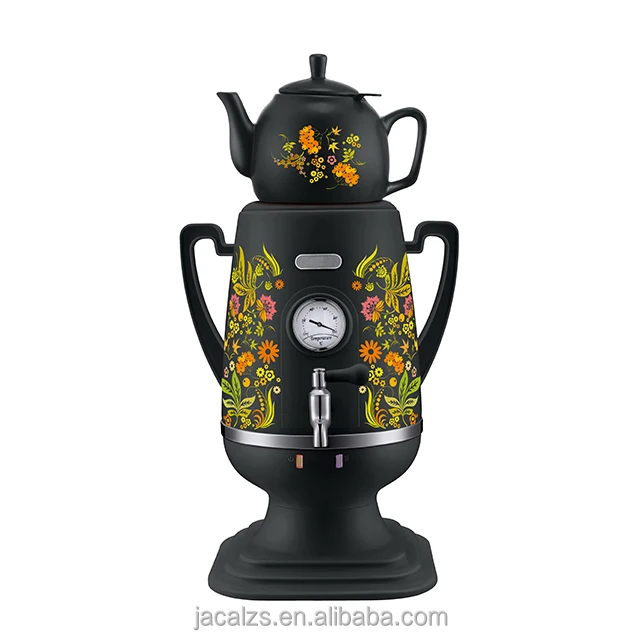 JACAL NEW design 3.2L plastic samovar with flower pattern