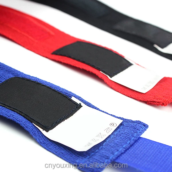 Sample free shipping factory direct sale nylon cotton boxing hand wraps elastic boxing bandage for training