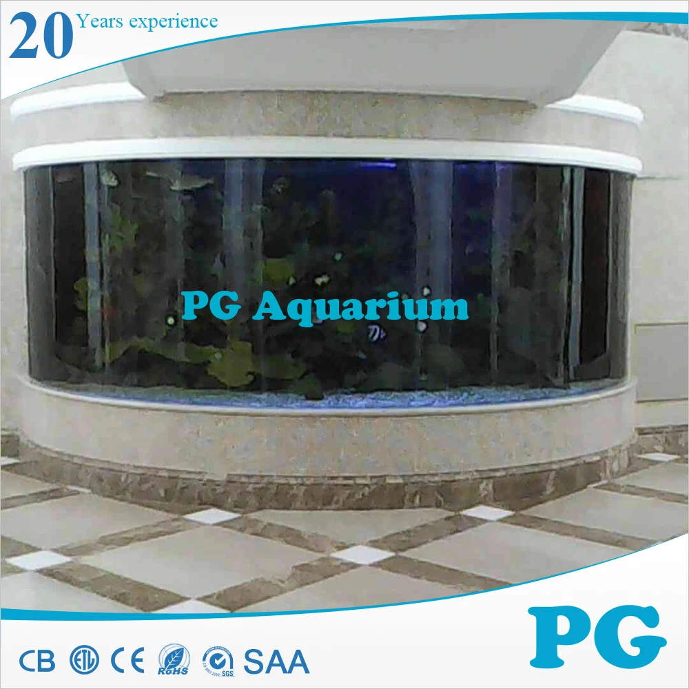 PG Clear Cast Acrylic Wall Mount Fish Tank Aquarium