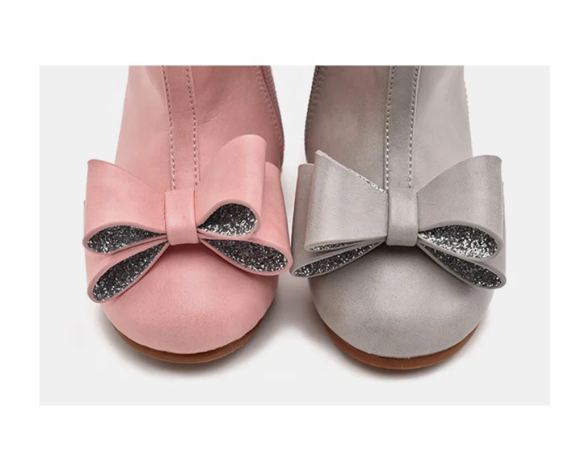 Детские ботильоны из кожи Nappa, серые, детские ботинки