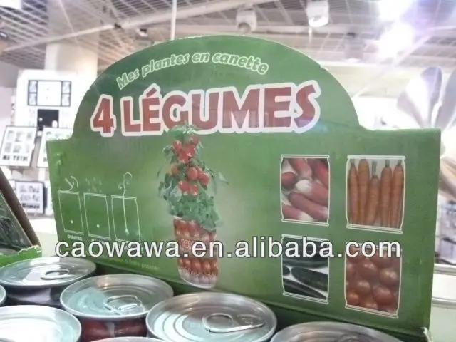 Подарок «сделай сам», Оловянная банка, цветок, мини-растение, офисные декоративные растения с семенами трав