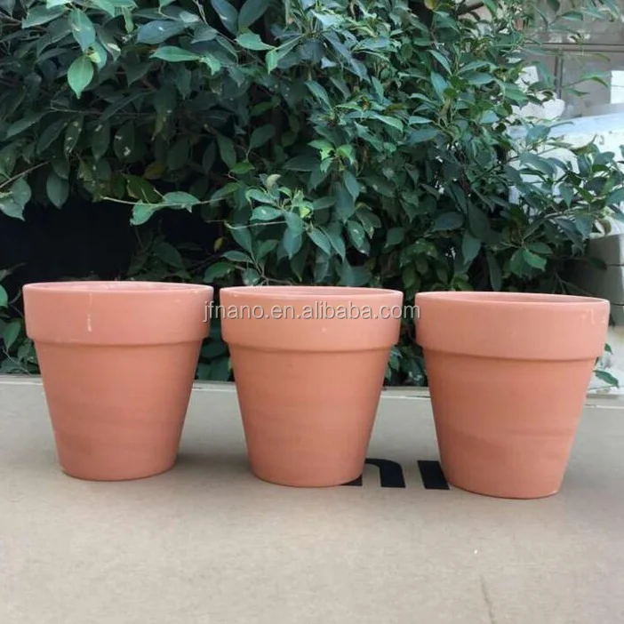Cheap round ceramic terracotta garden pots wholesale
