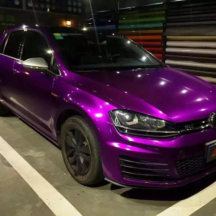 Ondis 1.52*18m Car Decoration PVC Material Purple High Glossy Pearl Candy Body Vinyl Wrap