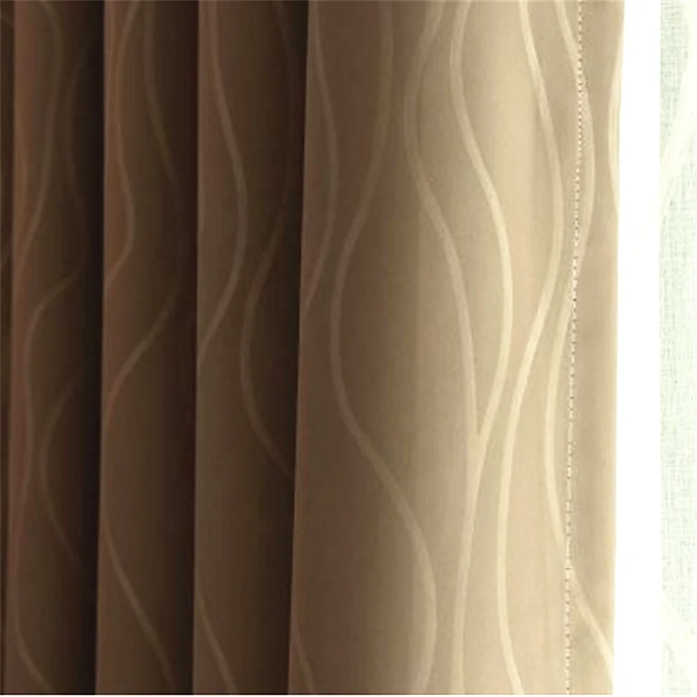 wholesaler embossed blackout curtain fabric