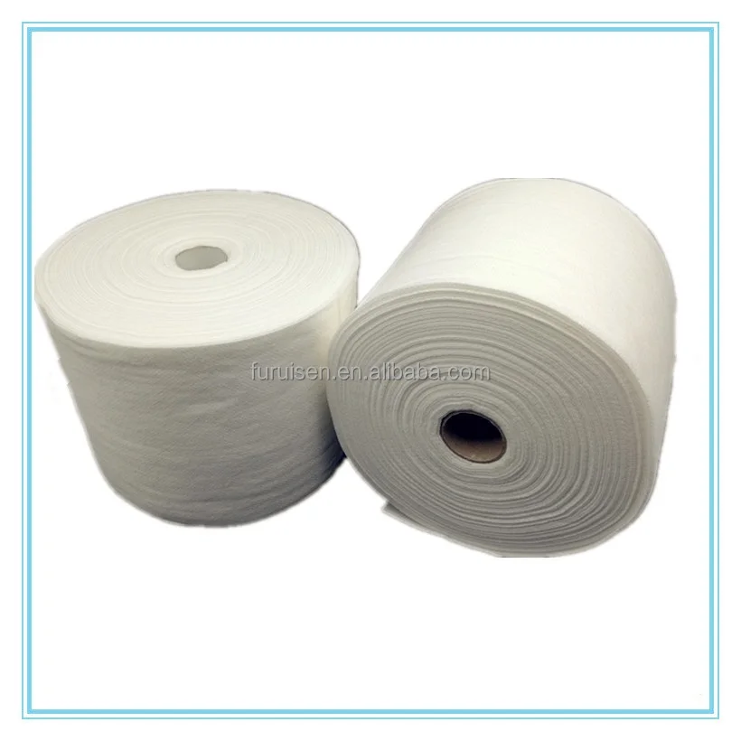 Wholesale High Quality Spunlace Sustainable Hand Facial Cleaning Paper Towel Roll microfiber