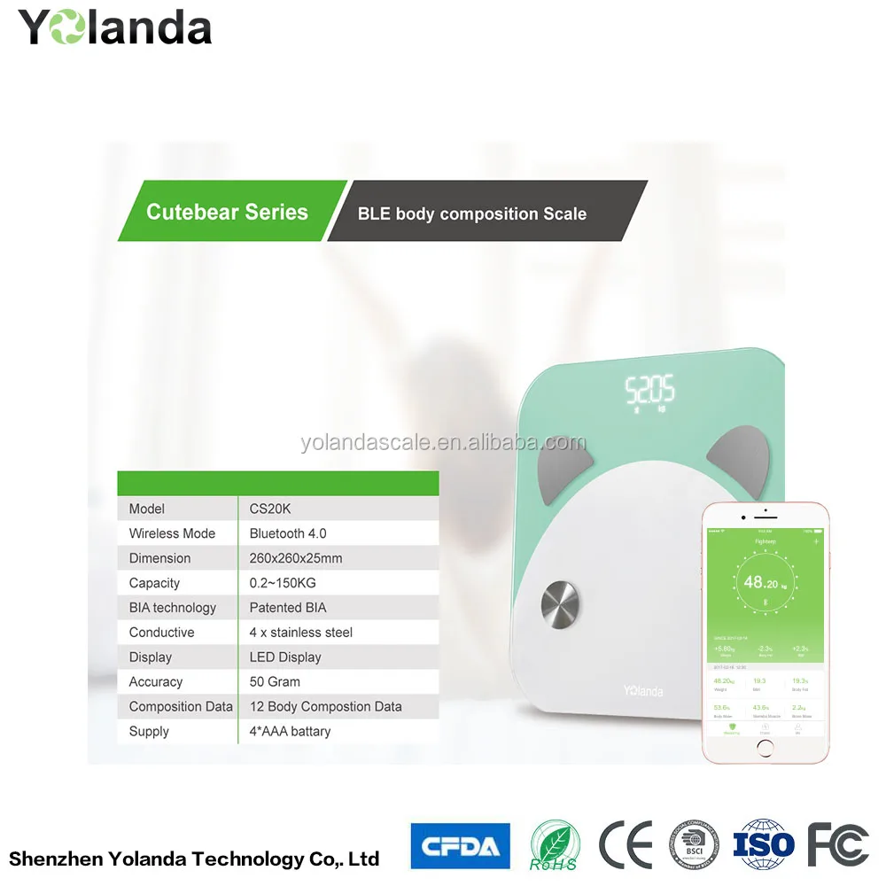 Smart body composition scale / household scale