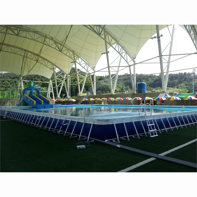 Outdoor PVC  inflatable rectangular pool inflatable /inflatable square swimming pool