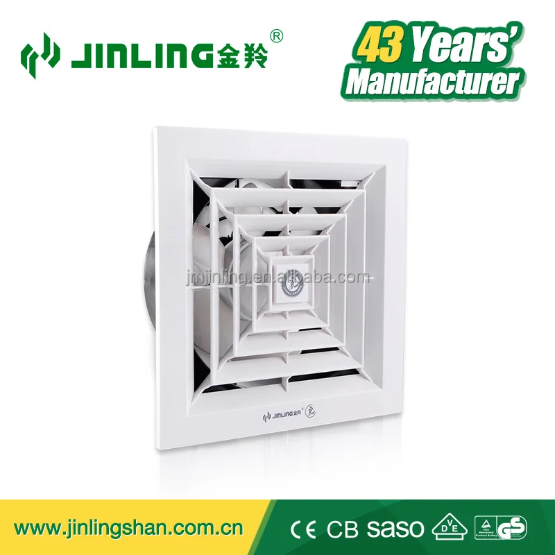 8 inch Bathroom NEW PP full Plastic axial ceiling exhaust fan ventilation fan