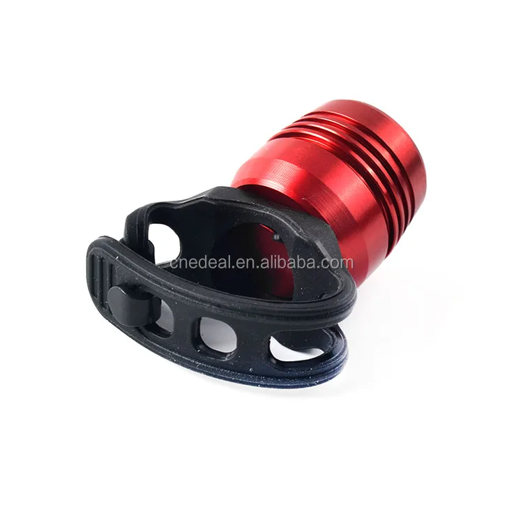 Jialitte B068 Aluminum Rechargeable Bicycle Tail Light USB Ruby Diamond LED Bike Light