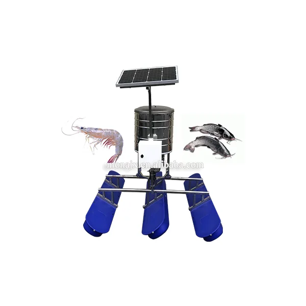 
Solar Auto Feeder For shrimp fish pond with rotating and throwing type  (62210095693)