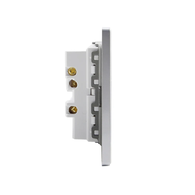 2 Gang переключатель гнездо европейский стандартный двойной Великобритании 13A розетки с Настенные переключатели