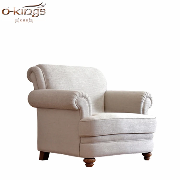 Low seat design round back leisure sofa for hotel room