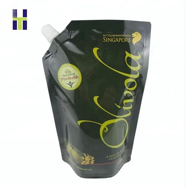 Edible Cooking Oil Packaging Bag Printed Plastic Stand up Pouch