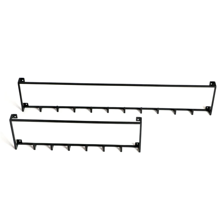 
Simple decorative metal wall mounted hanging shelf with 10 hooks 