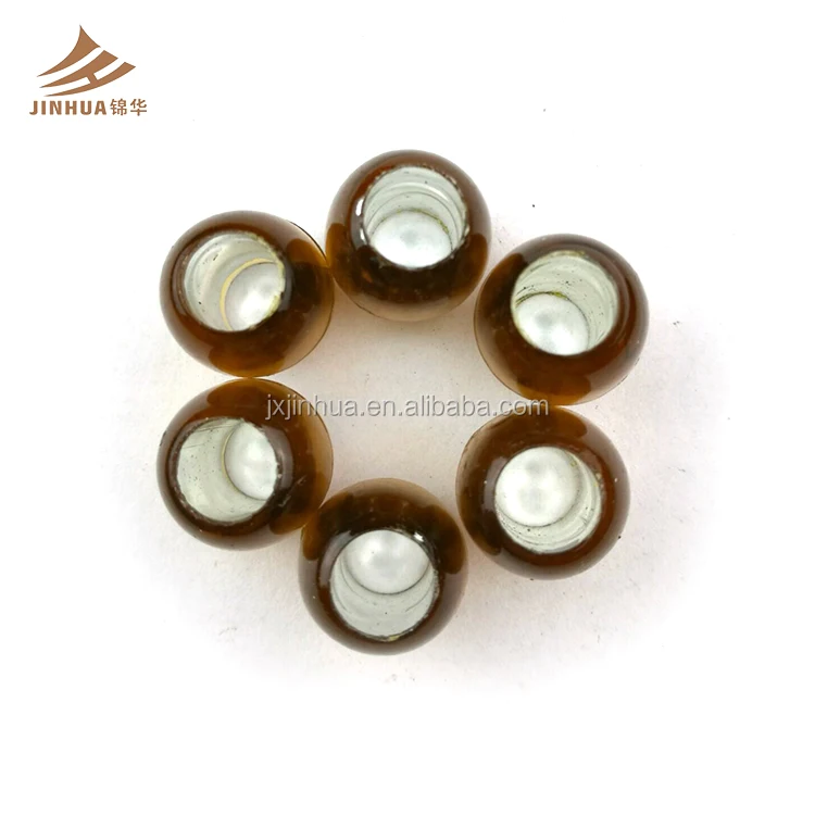 Серебристые прозрачные разноцветные пластиковые бусины