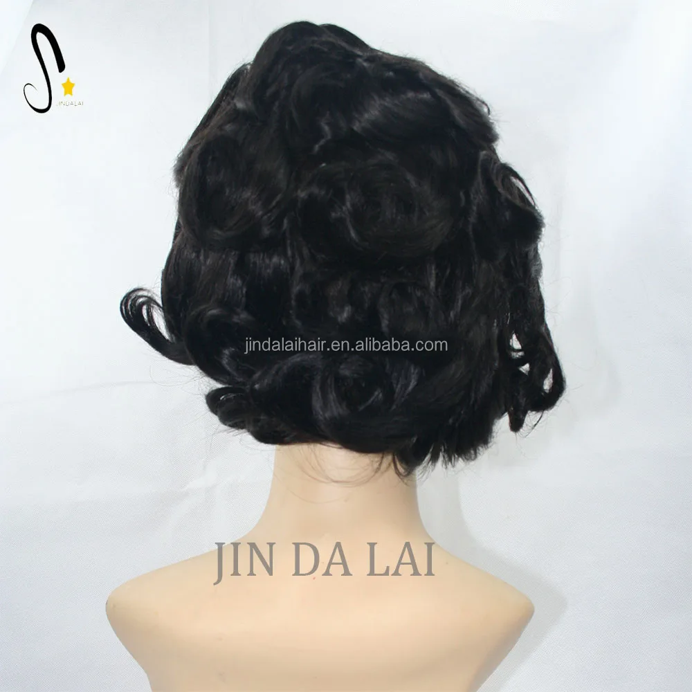 Look Real Natural Looking Premium Quality Virgin Hair Mono Poly Coat Men Toppers Wigs with Strong Knots