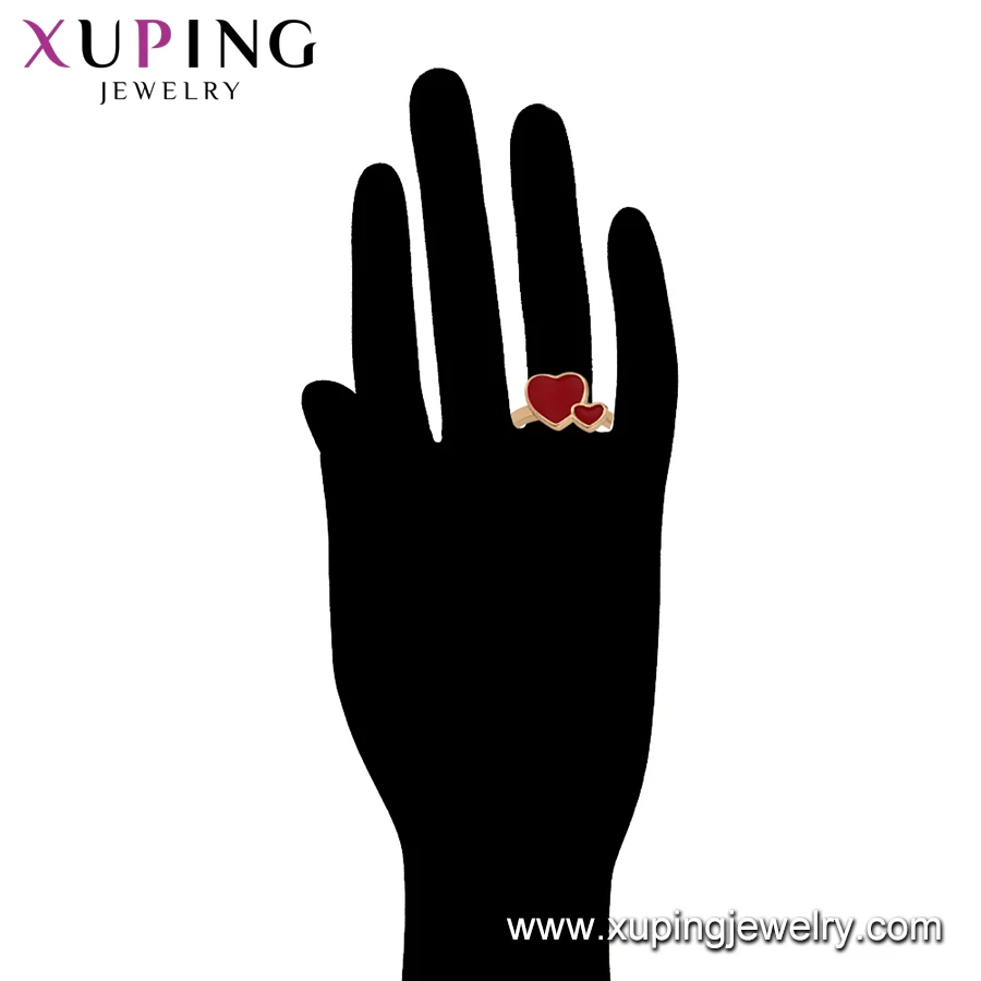 Набор 025 xuping Многоцветный двойной ювелирный набор в форме сердца, демонстрация родителей