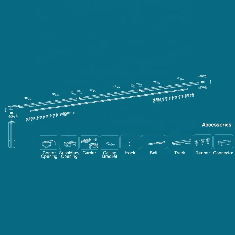 
smart home wall switch wifi wired wavy bending curved roller z wave curtain track 