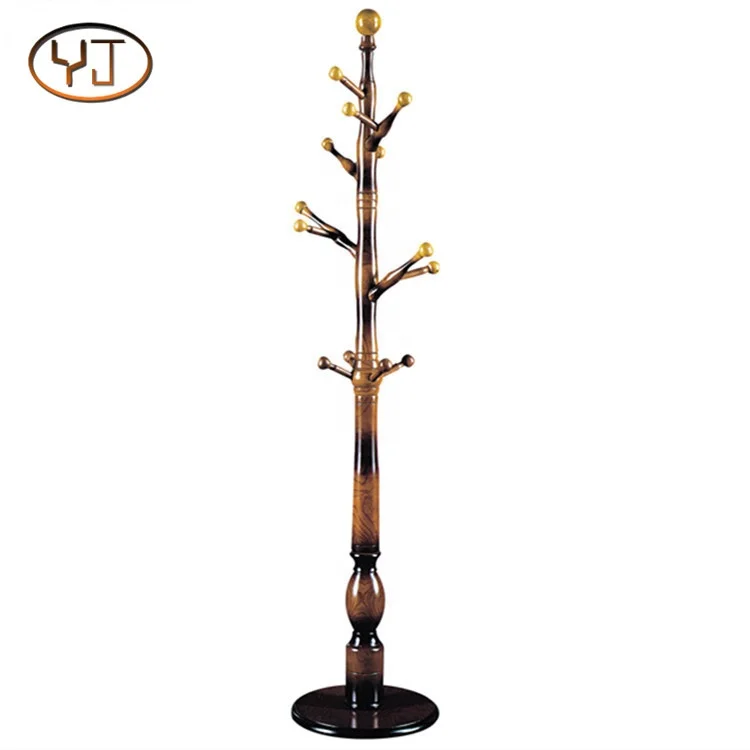 Деревянная вешалка для пальто в античном стиле