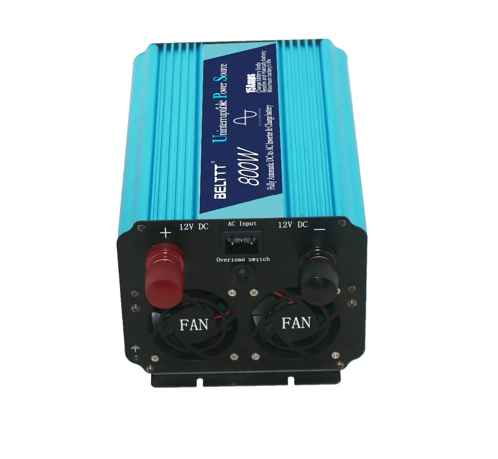 12v 220v inverter with battery charger DC to AC 800W Pure Sine Wave Power Inverter with Battery Charger CE approval