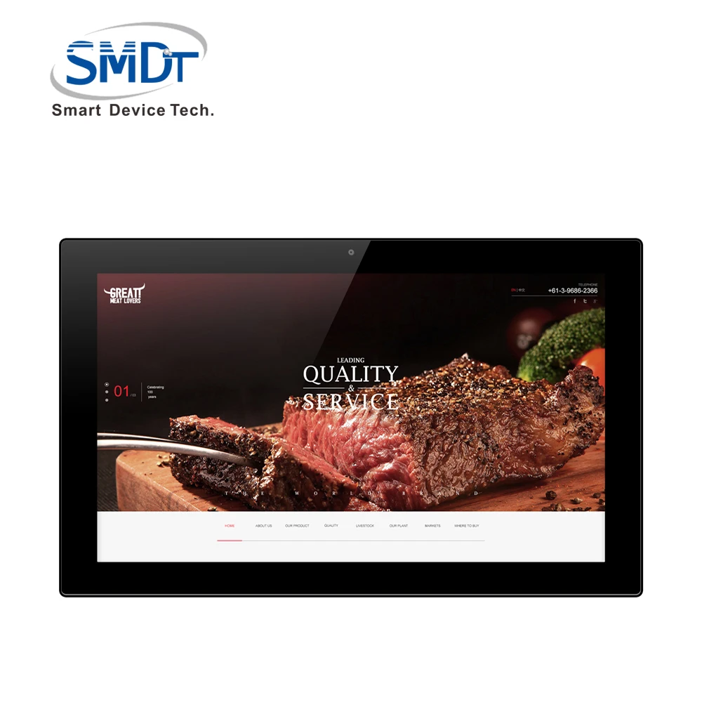
20 inch tablet pc fingerprint RFID UPS wall mount touch screen tablet pc 1080p hd player with apk 