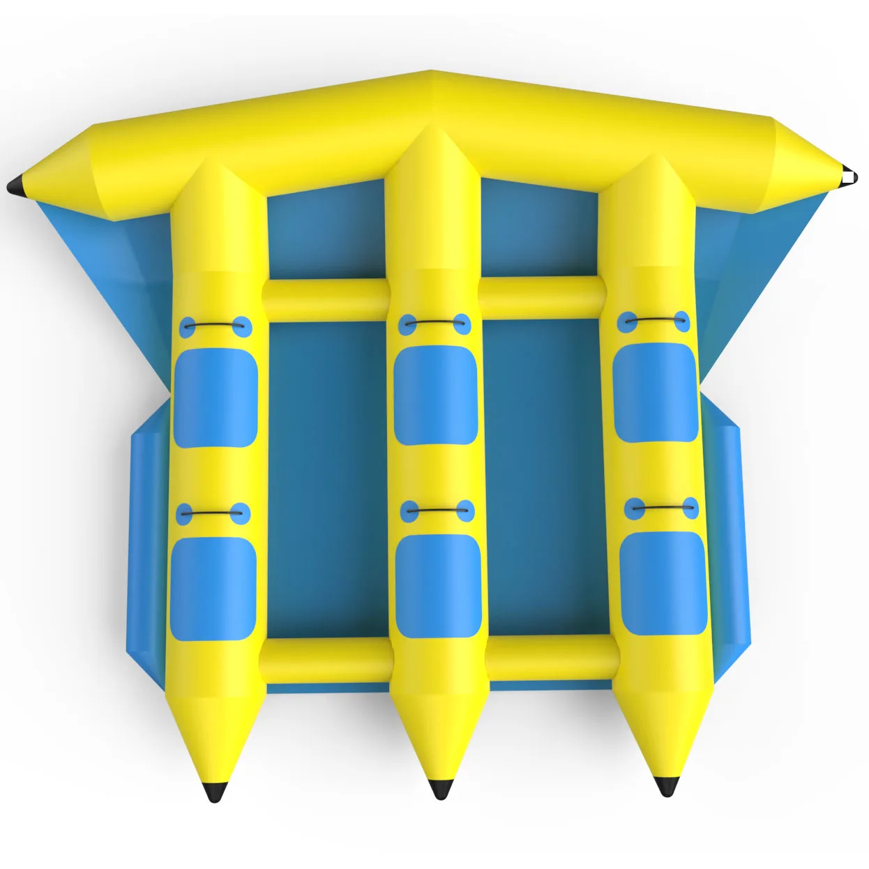 6 Person Pvc Air Boats Inflatable Towable Water Flying Fishing Tube Boat