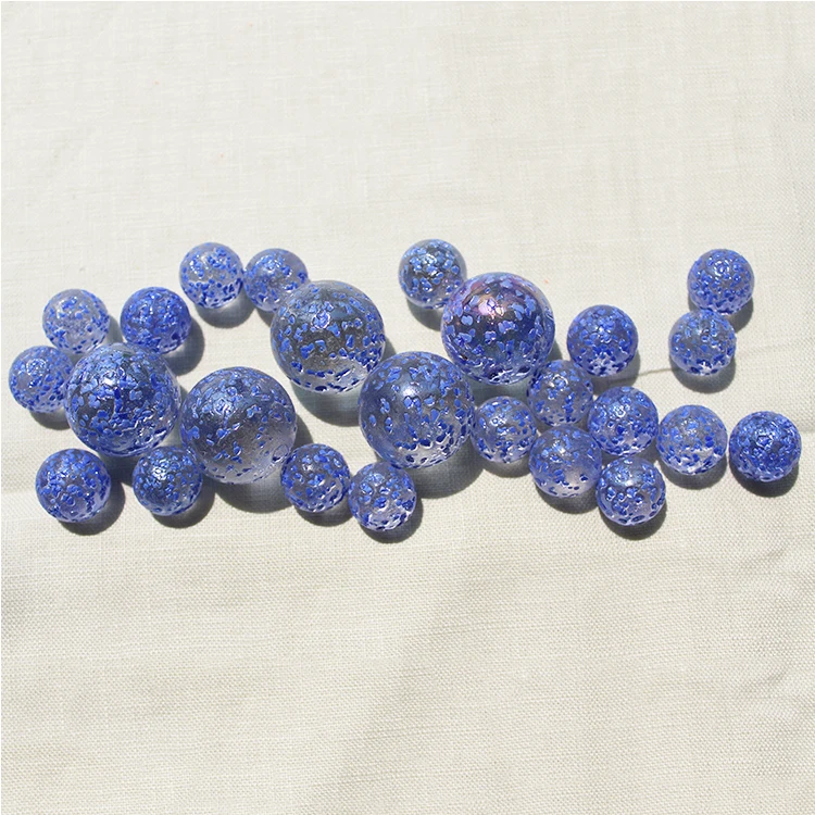 Blue colour mercury large hanging glass ball with low price